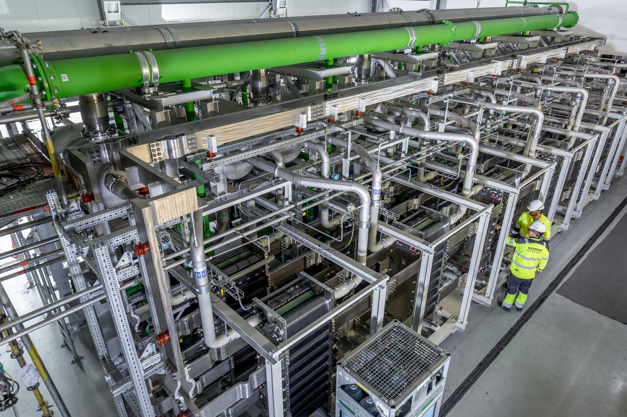 Planta de eletrólise na Alemanha
